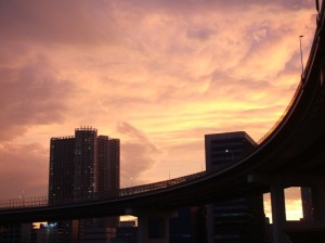 英会話大津校 Beautiful Tokyo Sunset, Shinagawa Tokyo